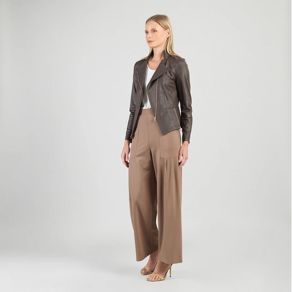Clara Sunwoo Liquid Leather Jacket - Brown