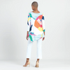 Image of Clara Sunwoo Angle Hemline Abstract Print Tunic - Multicolor