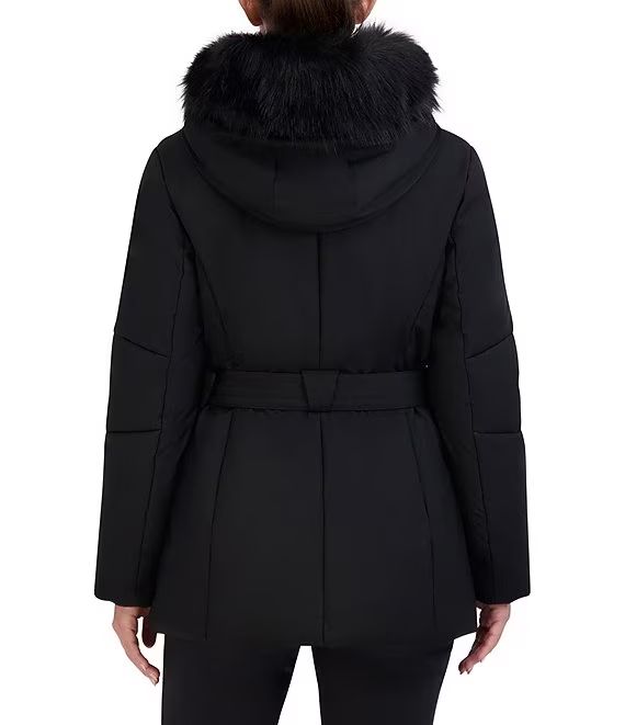 Cole haan fur sales lined puffer coat