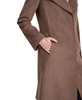 Image of Cole Haan Ribbed Knit Shawl Collar Wool Blend Coat - Portobello