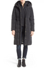 Image of Cole Haan Hooded Down Puffer Coat - Black