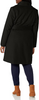 Image of Cole Haan Wide Collar Belted Wool Blend Wrap Coat - Black