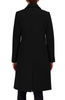 Image of Cole Haan Signature Asymmetric Wool Blend Walker Coat - Black