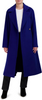 Image of Cole Haan Oversized Wool Blend Belted Longline Coat - Cobalt