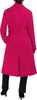 Image of Cole Haan Oversized Wool Blend Belted Longline Coat - Fuchsia