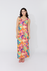 Image of Compli K Tropical Print Sleeveless Maxi Dress - Multicolor