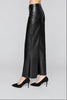 Image of Compli K Wide Leg Vegan Leather Pull-On Pant - Black