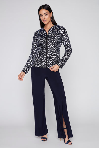 Compli K Shimmer Zip Front Novelty Jacket - Multi