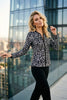 Image of Compli K Shimmer Zip Front Novelty Jacket - Multi
