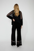 Image of Compli K Sheer Panel Pant - Black