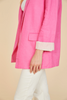 Image of Dolce Cabo Open Front Linen Blazer - Pink