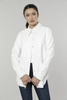 Image of Dolce Cabo Vegan Leather Shirt Jacket - White