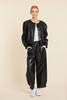 Image of Dolce Cabo Faux Leather Barrel Pant - Black