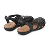 Image of Earth Shoes Berri Woven Leather Slip On Sandal - Black