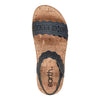 Image of Earth Shoes Slata Ankle Strap Wedge Sandals - Navy