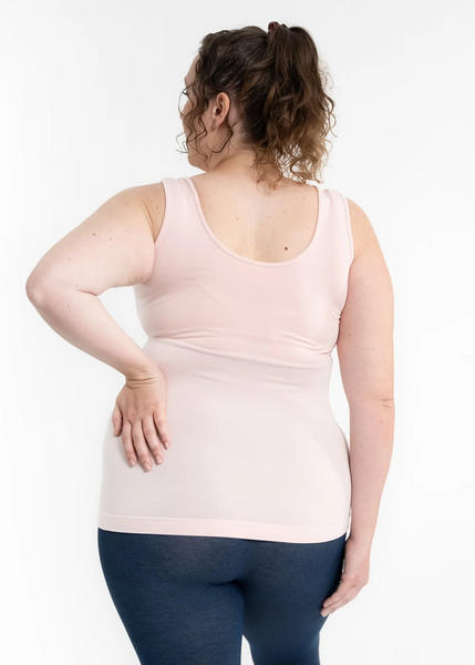 Elietian Reversible Tank Curvy Fit - Blush Pink