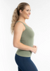 Image of Elietian Reversible Ribbed Tank Curvy Fit - Sage Green