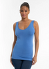 Image of Elietian Reversible Tank Curvy Fit - Chambray