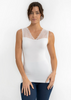 Image of Elietian Reversible Inset Lace Top Regular Fit - White