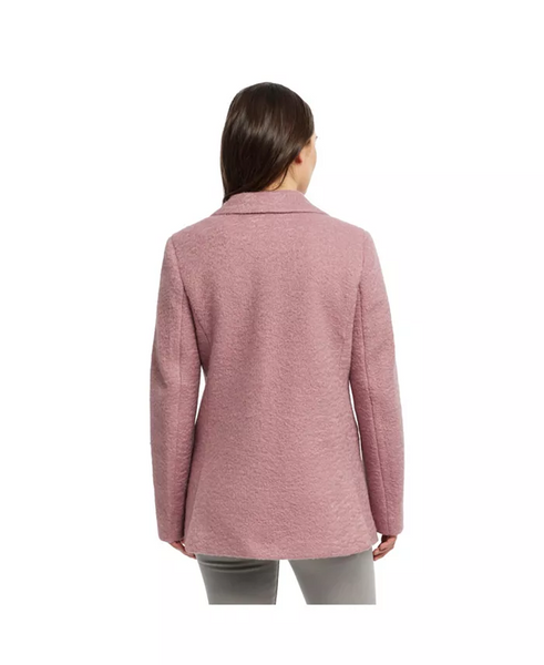 Ellen Tracy Pressed Boucle Tailored Blazer Coat - Calamine