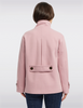 Image of Ellen Tracy Twill A-Line Peacoat - Calamine