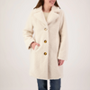 Image of Ellen Tracy Cozy Teddy Coat - Cream
