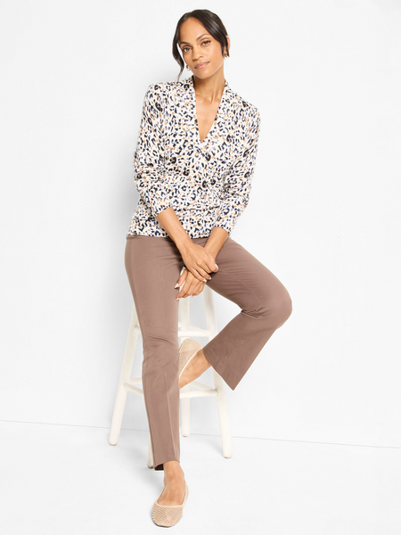 NIC+ZOE Femme Cheetah Sweater - Neutral/Multicolor