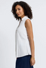 Image of Foxcroft Taylor No Iron Stretch Sleeveless Shirt - White