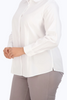 Image of Foxcroft Dianna Plus Size Cotton Essential Pinpoint Non-Iron Shirt - White