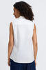 Image of Foxcroft Taylor No Iron Stretch Sleeveless Shirt - White