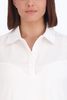 Image of Foxcroft Plus Size Sasha Knit/Woven Sleeveless Layering Tunic - White