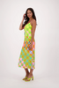 Image of Gabby Isabella Checkered Prism Print Slip Dress - Multicolor