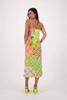 Image of Gabby Isabella Checkered Prism Print Slip Dress - Multicolor