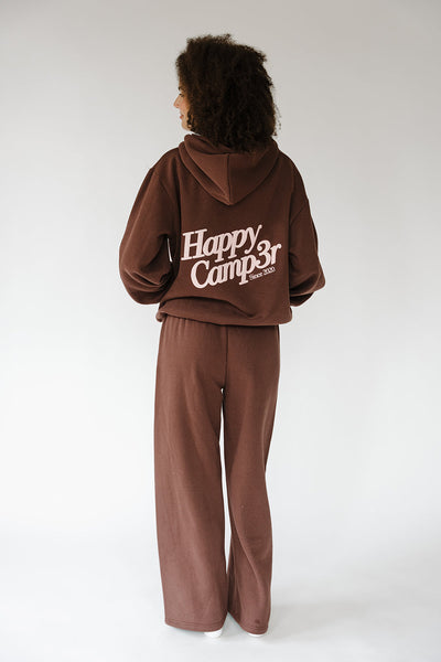 Happy Camp3r Puff Series Pullover Hoodie - Espresso