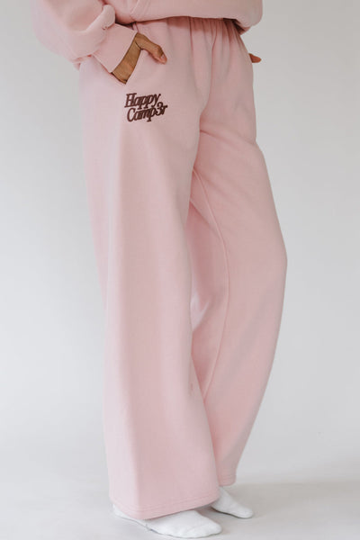 Happy Camp3r Puff Series Wide Leg Sweatpant - Ballet Pink