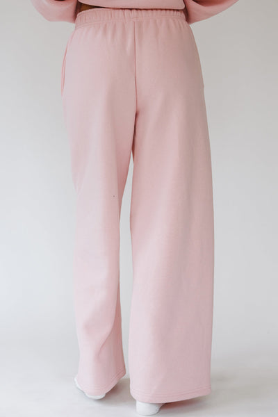 Happy Camp3r Puff Series Wide Leg Sweatpant - Ballet Pink