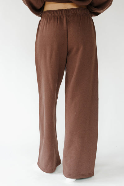 Happy Camp3r Puff Series Wide Leg Sweatpant - Espresso