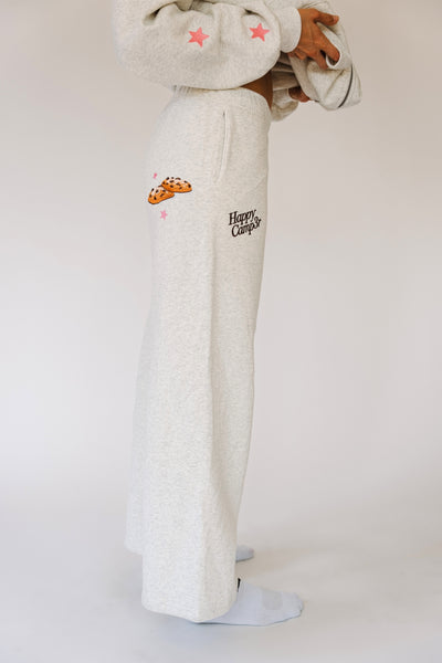 Happy Camp3er Chocolate Chip Cookie Wide Leg Pull-On Pant - Oatmeal Heather