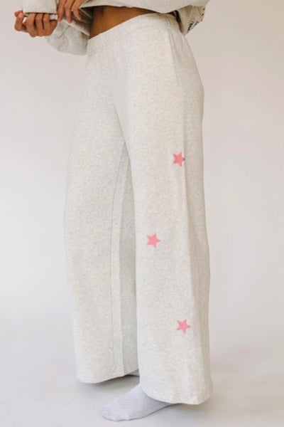 Happy Camp3er Chocolate Chip Cookie Wide Leg Pull-On Pant - Oatmeal Heather