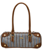 Image of Hammitt Meredith Small Shoulder Bag - Blue/Brown/Cream