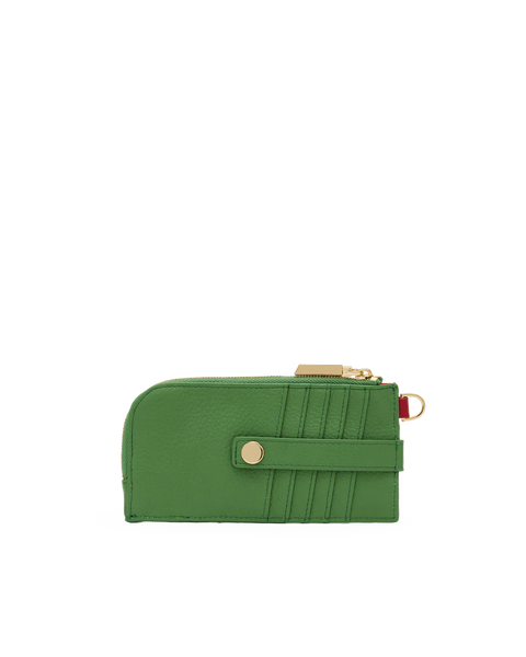 Hammitt 210 East Leather Wallet - Dill Green/Gold