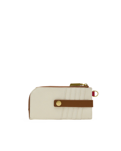 Hammitt 210 East Leather Wallet - Cream/Mahogany/Antique Gold
