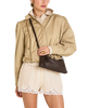 Image of Hammitt Kyle Small Shoulder Bag - Belted Espresso/Gunmetal