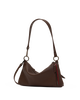 Image of Hammitt Kyle Small Shoulder Bag - Belted Espresso/Gunmetal