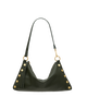 Image of Hammitt Kyle Medium Shoulder Bag - Twin Crest Pebble/Brushed Gold