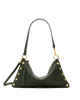Image of Hammitt Kyle Medium Shoulder Bag - Twin Crest Pebble/Brushed Gold