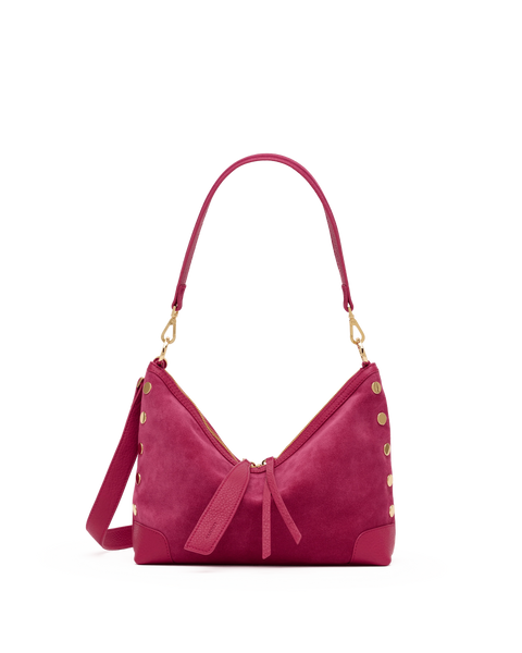 Hammit Grace Medium Shoulder Bag - Calypso Sude/Brushed Gold