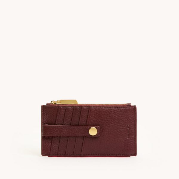 Hammitt 210 West Wallet - Cherrywood Pebble/Brushed Gold