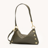 Image of Hammitt Kyle Small Shoulder Bag - Olive Pebble/Brushed Gold