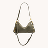 Image of Hammitt Kyle Small Shoulder Bag - Olive Pebble/Brushed Gold